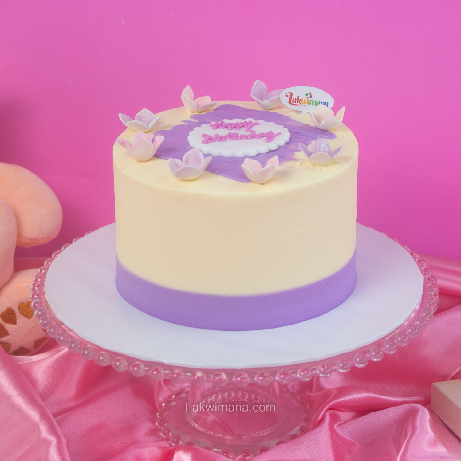 Purple Petal Birthday Cake